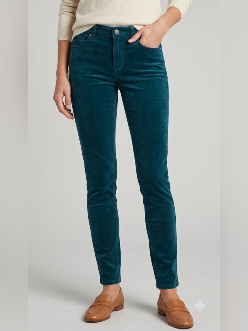 Pilcro and The Letterpress Serif Skinny Corduroy Pants, Size 27